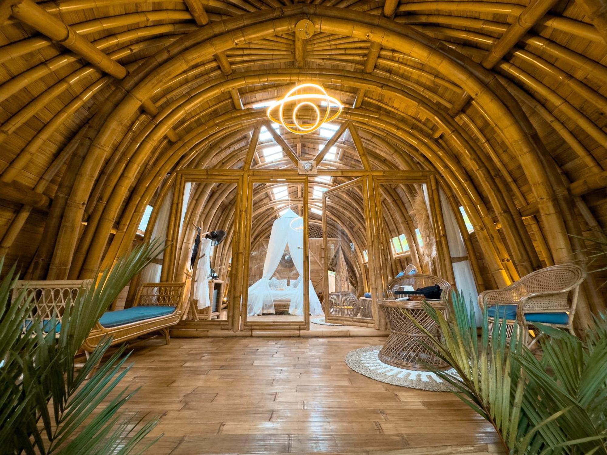 サイドメン Bamboo House - Ecobreezeヴィラ エクステリア 写真