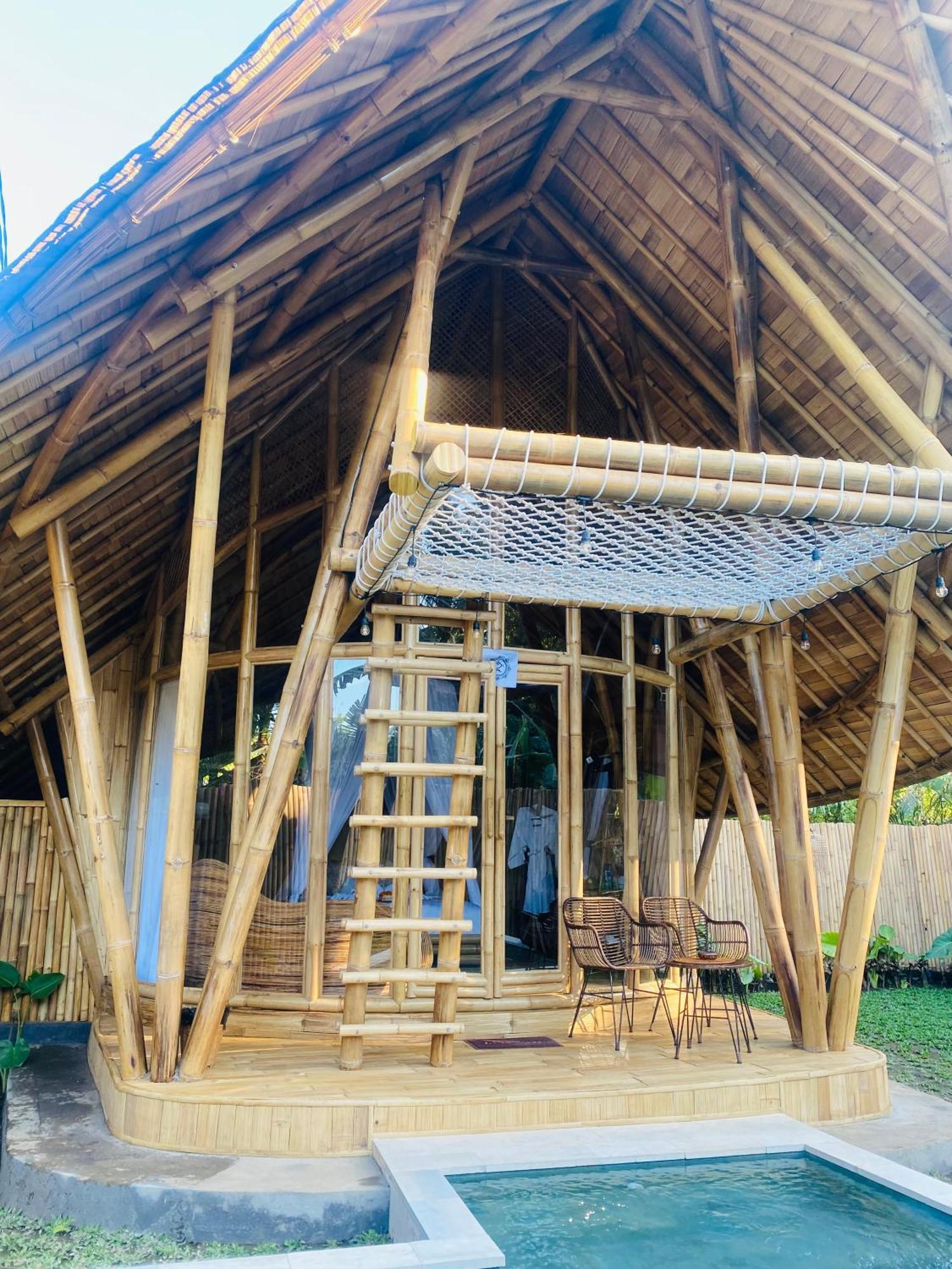 サイドメン Bamboo House - Ecobreezeヴィラ エクステリア 写真