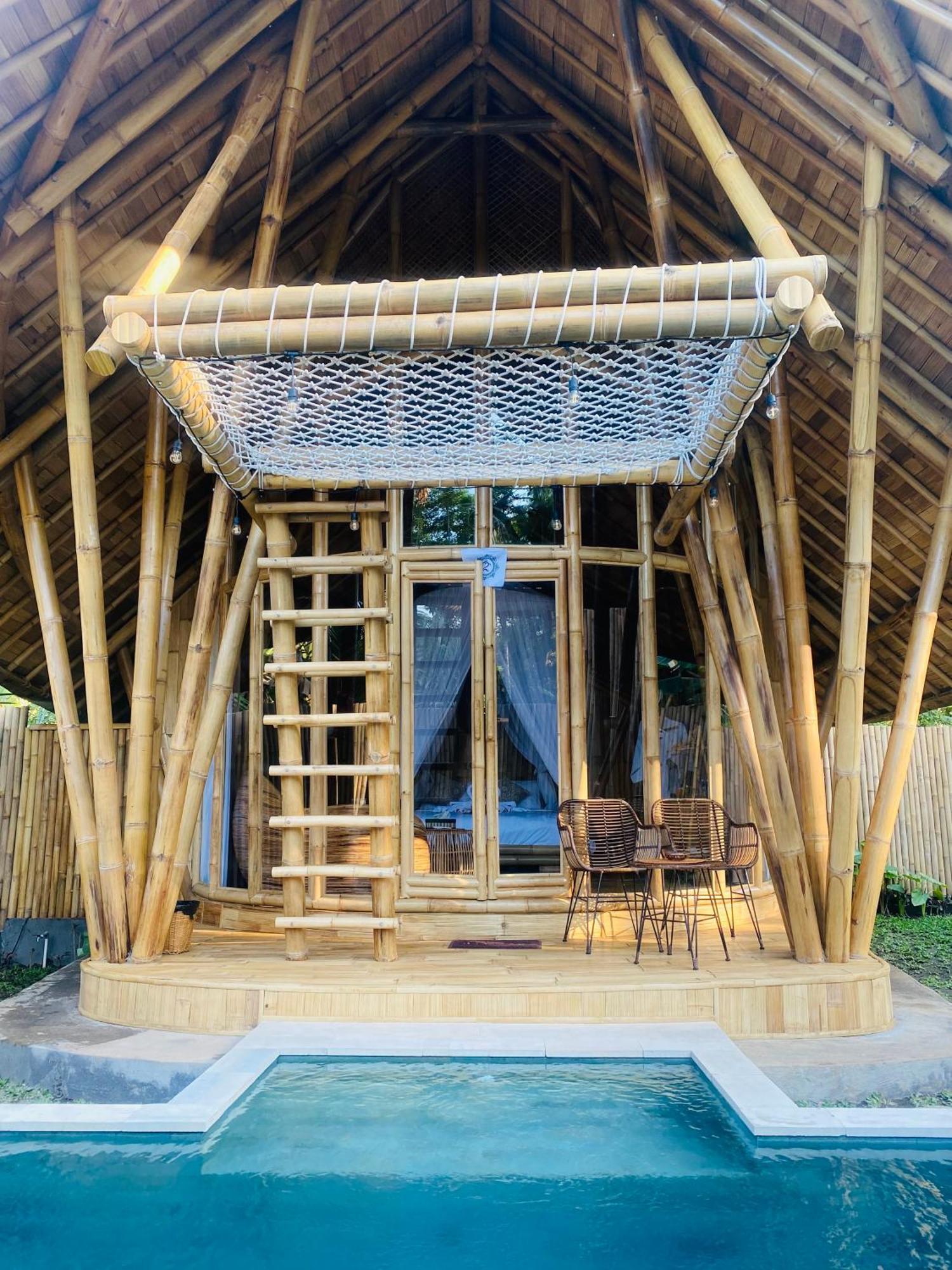 サイドメン Bamboo House - Ecobreezeヴィラ エクステリア 写真
