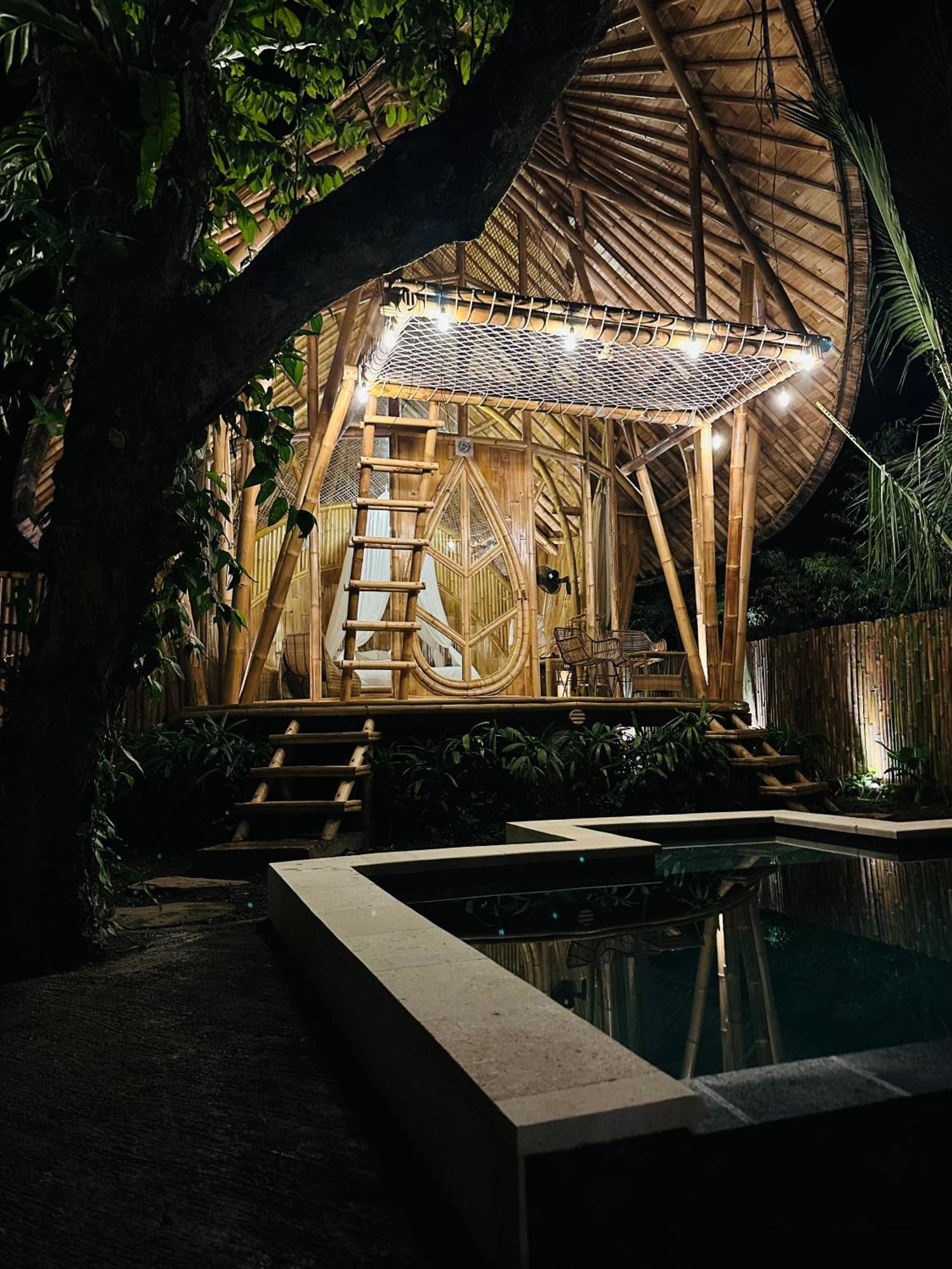 サイドメン Bamboo House - Ecobreezeヴィラ エクステリア 写真